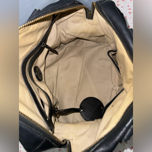 Tory Burch Classic Black Leather Satchel - Picture 13 of 13